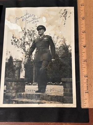 USMC General Keller E. Rockey Autographed 1946 Photo Tientsin China