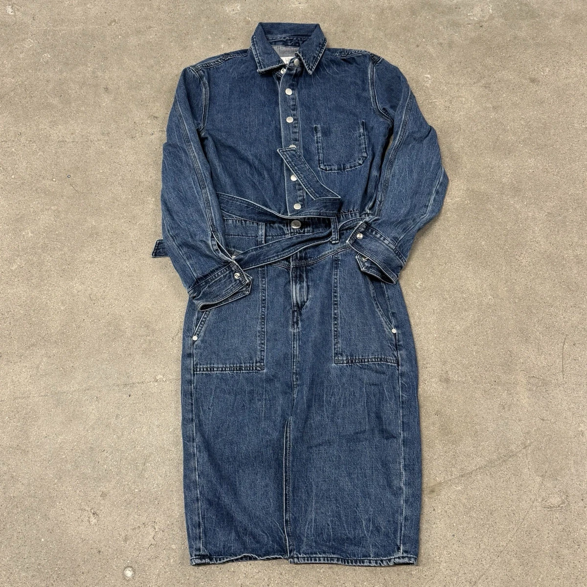 white christmas dresses Women's Nora Frayed Pocket Denim Shirtdress – Wash Lab – washlabshop main image 0