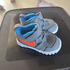 Toddler Baby Nike Kids 3C Flex Experience 3 Running Shoes Gray Orange Blue White