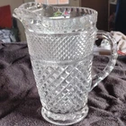 Vintage 1960s Anchor Hocking Wexford Diamond Pattern 1.5 Quarts Pitcher