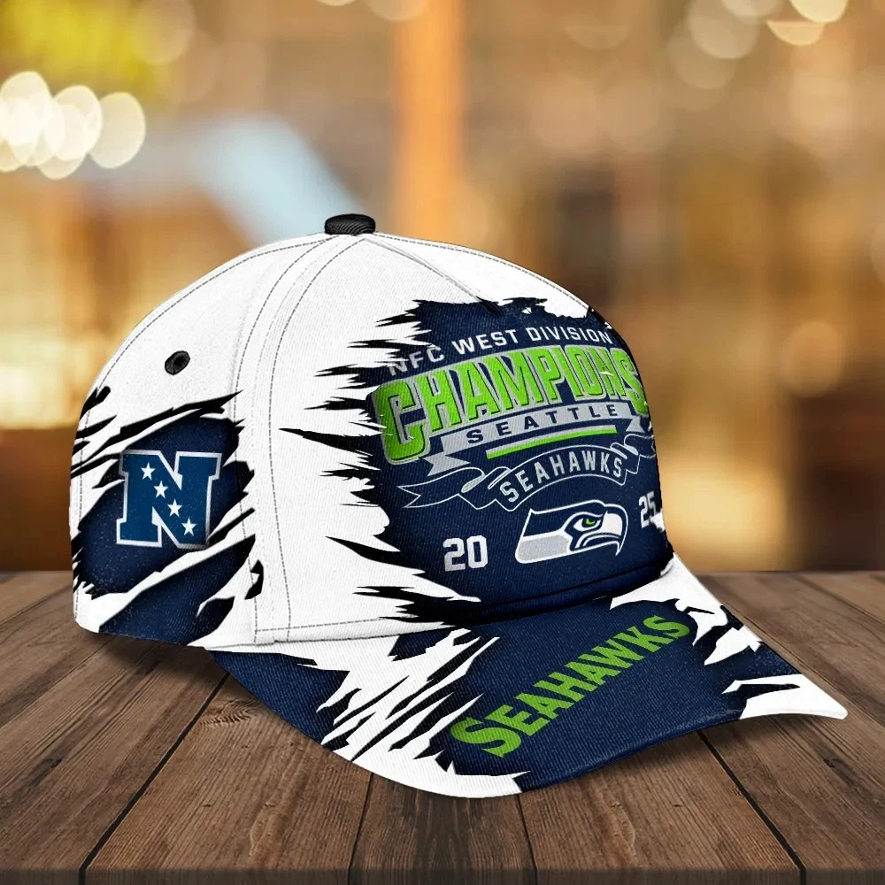Seahawks 2025 NFC West Champions Baseball Cap
