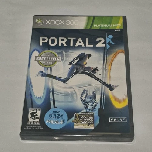 Portal 2 Platinum Hits (Microsoft Xbox 360, 2011) CIB w/Manual+Insert-Tested