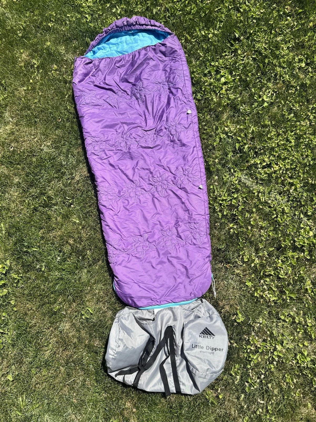 Kelty Little Dipper 40 Degree Youth Sleeping Bag Right Side Opening 25”x60”