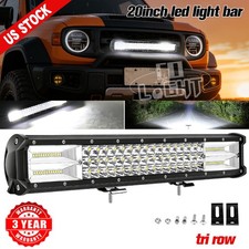 20 Inch Led Light Bar Spot Flood Combo Work Driving Off Road Suv Atv Truck Utv 20 Inch Led Light Bar Spot Flood Combo Work Driving Off Road Suv Atv Truck Utv
