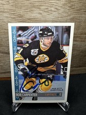 1992-93 O-Pee-Chee Bob Carpenter #131 In-Person ON-CARD AUTO