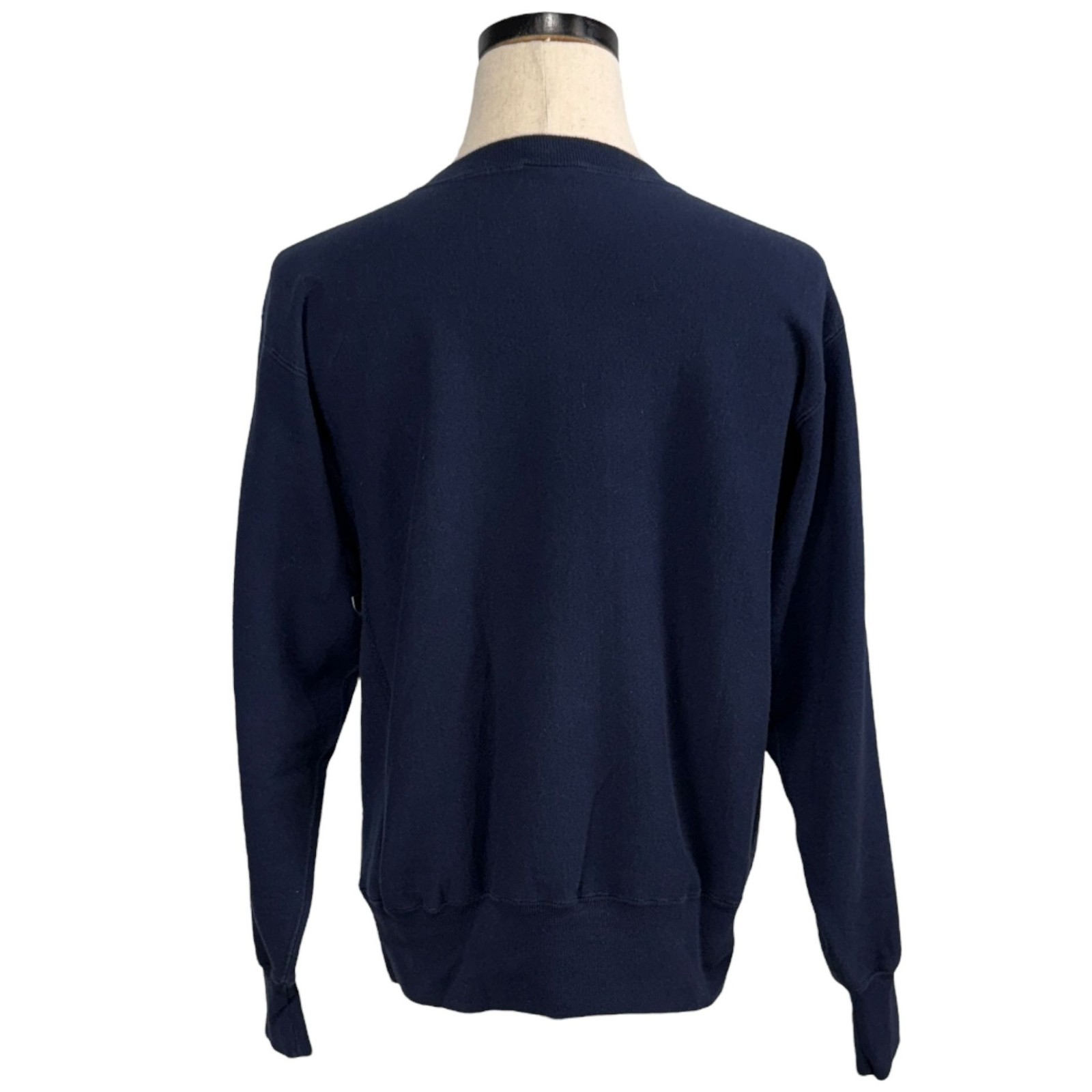Vintage Champion Reverse Weave 90's Notre Dame Irish Navy Sweatshirt Large image 3