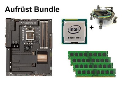 Bundle ASUS Sabertooth Z77 + Intel Core i3 i5 i7 CPU + 4GB bis 32GB RAM wählbar