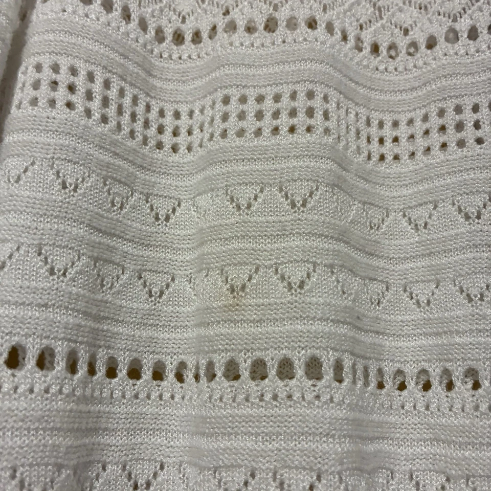 Suéter tejido cuello redondo Mayoral España niñas 10 blanco manga larga Foto 3 de 4