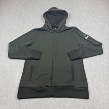 Footjoy Hoodie Womens Medium Black Full Zip Golf Sweatshirt Performance Casual