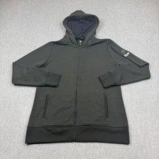 Footjoy Hoodie Womens Medium Black Full Zip Golf Sweatshirt Performance Casual