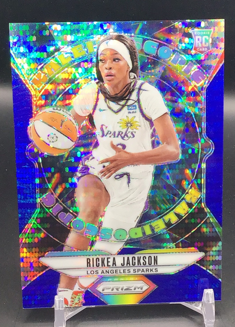 2024 Panini Prizm WNBA Kaleidoscopic Blue Pulsar Rickea Jackson /199
