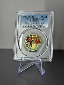 2025 BCCR Costa Rica 100 Colones Proof Creole Swing PCGS PR68DCAM TopPop 1/0