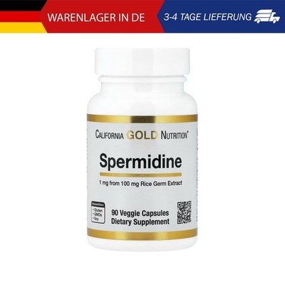 California Gold Nutrition, Spermidine, Rice Germ Extract, Spermidin, Reiskeimext