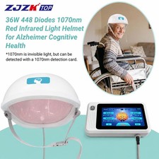 36W 1070nm Photobiomodulation Helmet, Near Infrared Brain Care with 10 Programs