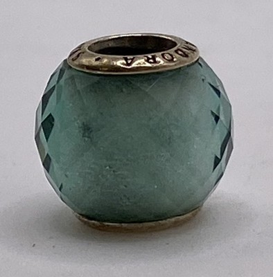 Original Pandora S925 ALE SS Murano Zierliche Facetten Grün Bead Charm 791499SGQ