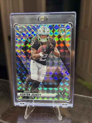 Ashton Jeanty RC: 2025 Mosaic Football -Silver Mosaic Prizm -Raiders #345