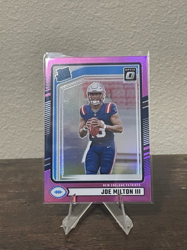 2024 Panini Donruss - Rated Rookie Joe Milton III #319 Optic Preview Pink Prizm