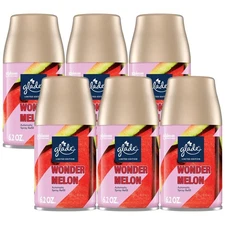 Glade Automatic Spray Refill Wonder Melon Air Freshener Home Bathrom 6.2 Oz 6 Pk