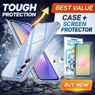 For Samsung A17 A56 A36 A35 A55 S26 Ultra S25 Edge Case Clear Shockproof Cover
