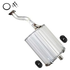 Stainless Steel Exhaust Muffler W Hangers Bolts Fits 96-00 Civic 1.6l Hatchback