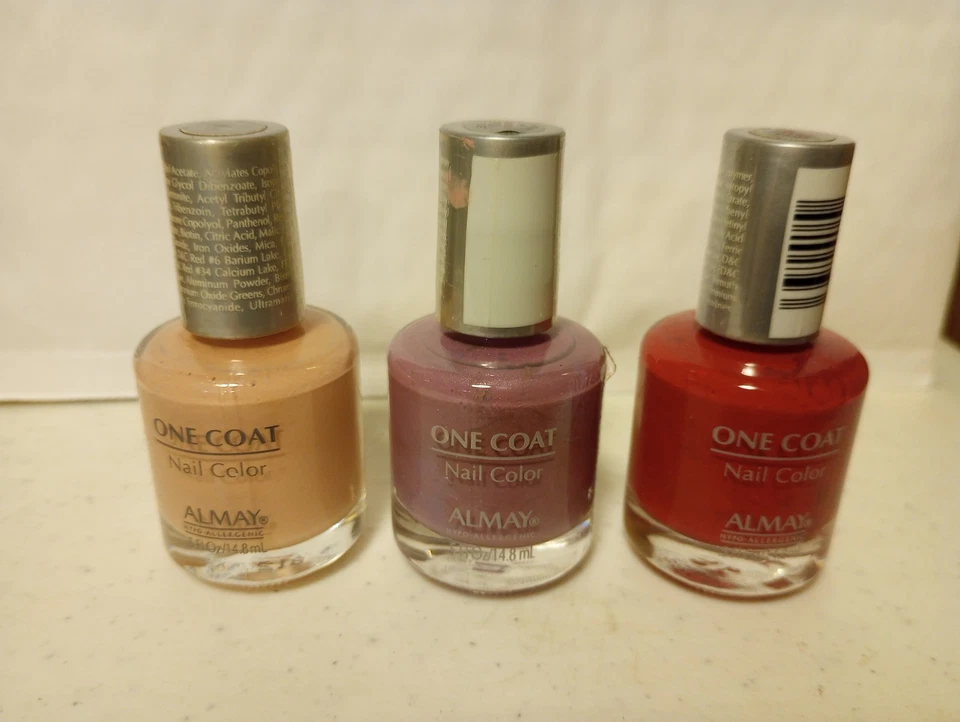 Elección De Colección Raro Almay One Abrigo Color de Uñas 29 DREAMY 66 Fresco Lila 92 CEREZA Foto 2 de 4