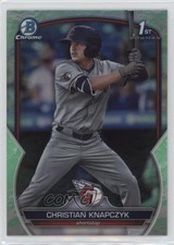 2023 Bowman Draft Chrome Lunar Glow Refractor Christian Knapczyk #BDC-180 1bn