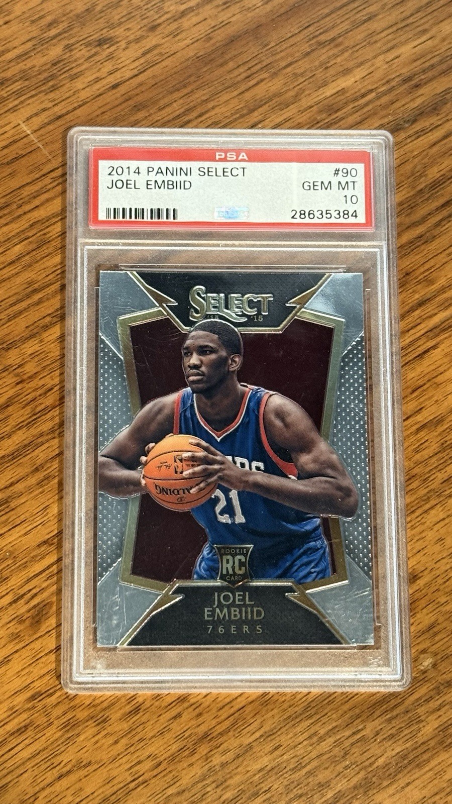 2014 Panini Select Joel Embiid Concourse #90 PSA 10 Rookie RC