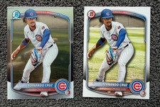 2025 BOWMAN CHROME FERNANDO CRUZ ROOKIES PROSPECTS CHICAGO CUBS!!