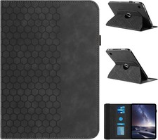 Case for Galaxy Tab A11 11 inch, 360 Degree Swiveling PU Leather Folio Stand Co