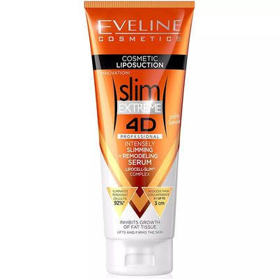 EVELINE COSMETICS SLIM EXTREME 4D LIPOSUCTION SERUM SLIMMING + REMODELING 250ml