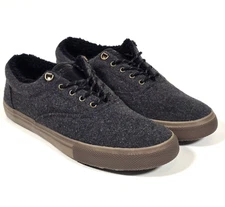 SPERRY STRIPER STORM CVO MENS 14 SEACYCLED WOOL FAUX FUR LINED WATERPROOF SNOW