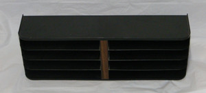 vintage VHS 8 tape case holder faux wood grain -  hang or stack