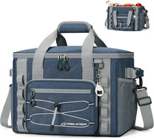 30 Can Soft Cooler Bag Leakproof Insulated Ice Chest with Pockets for Camping