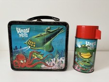 Vintage Voyage To The Bottom Of The Sea Lunchbox And Thermos 1967 by Aladdin