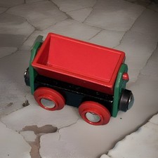 VINTAGE 1991 BRIO Wooden Railway 33310 Tipping Truck Train Engine - One Piece