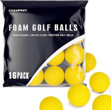 Practice Foam Golf Balls - 16 or 32 Pack Limited Flight, True Spin and Feel Tr
