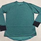 Patagonia Dirt Craft Shirt Mens L Green Performance Trail MTB Biking Long Sleeve