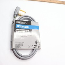 Everbilt 4 ft. 30 Amp Dryer Cord 3-Prong