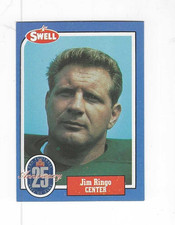 1988 SWELL PRO FOOTBALL FOOTBALL GREATS JIM RINGO #103