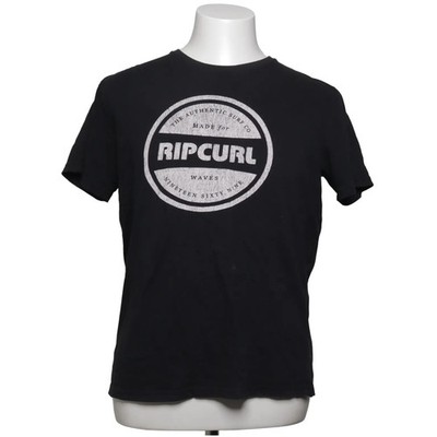 Rip Curl, T-shirt, Größe: M, Schwarz, Print, Herren #c73