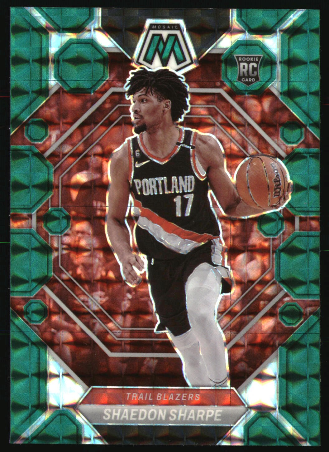 2022-23 Panini Mosaic #213 Shaedon Sharpe Mosaic