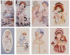 Jan Hagara and Bessie Gutmann cross stitch pattern leaflets children, nursery