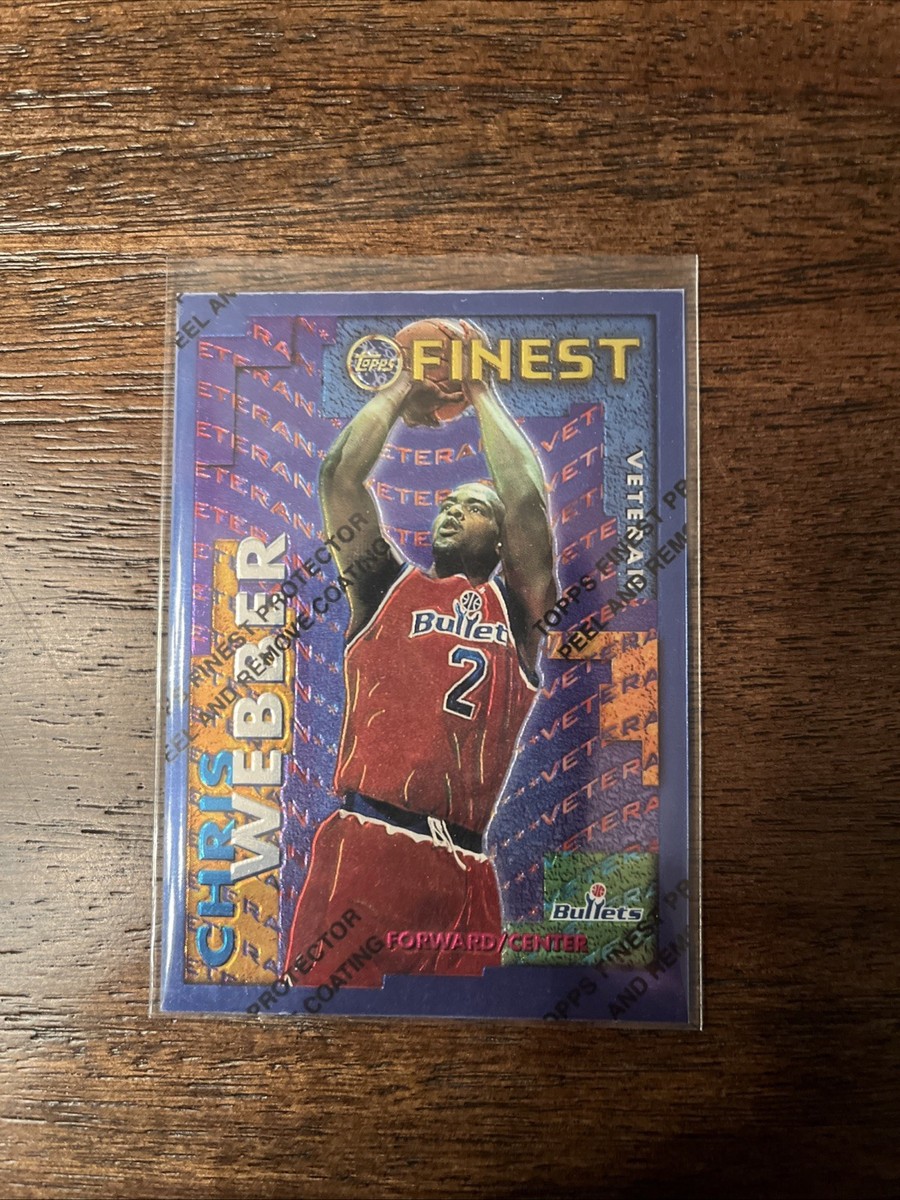 1995-96 Topps Finest - Rookie/Veteran Chris Webber, Rasheed