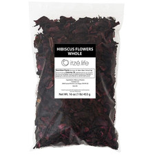 1Lb Hibiscus Flowers Whole Perfect for Tea, Flor De Jamaica by
