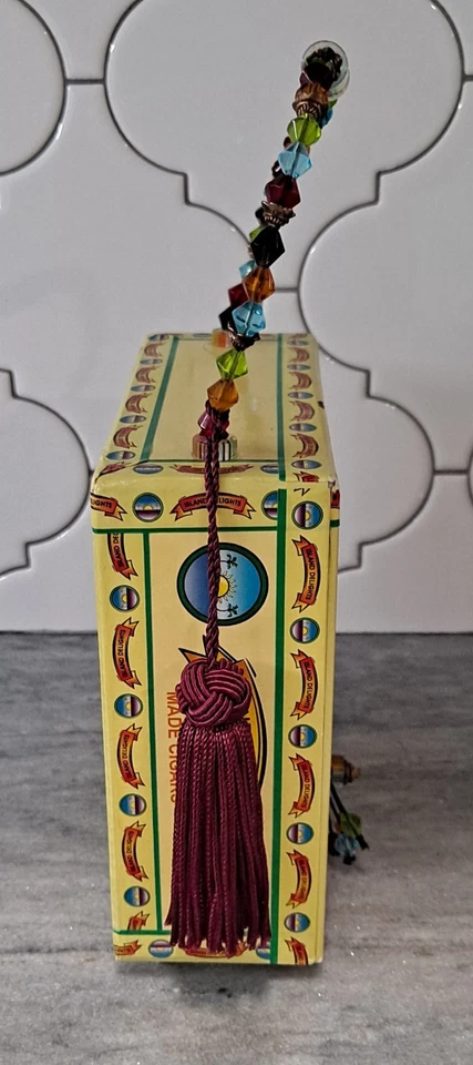 Island Delights Cigar Box Handbag Purse Stylish Fancy Unique Beaded handle - Image 4 of 4