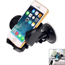 Supporto Auto Ventosa R1 Click Holder Black Per Alcatel U5 Hd Wind Smart 2017