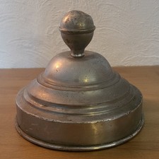 Antik France Servierglocke Teller Abdeckung Eisglocke Eiswagen Metall Food Dome