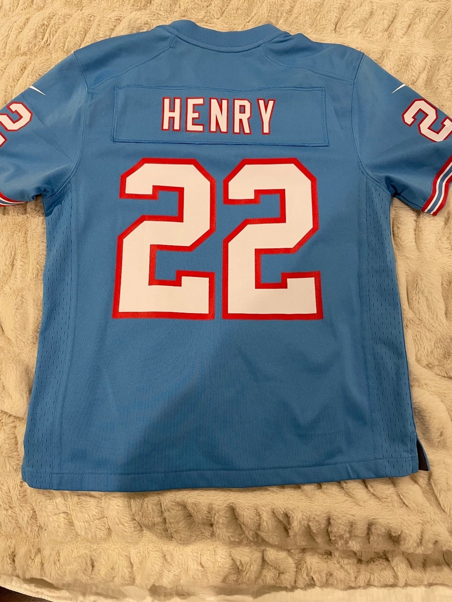 Nike Youth XL Derrick Henry #22 Oilers Throwback Jersey TN Titans