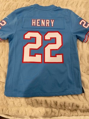 Nike Youth XL Derrick Henry #22 Oilers Throwback Jersey TN Titans