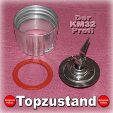 █ MARRONE KM32 🔴 COLTELLO FRULLATORE COME NUOVO + GUARNIZIONE ORIGINALE KM MX 32 robot da cucina